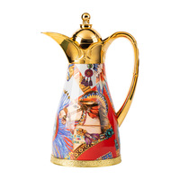 Bouilloire isotherme en verre grande capacité CH07, style rétro, pour la maison, avec fonction théière isolée