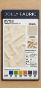 RFD JOLLY FABRIC RFD Twill Cotton Fabric 250 GSM 67 Width Eco-Friendly Apparel <b>Jacket</b> Use <b>Women's</b> spandex material - Product Image 1