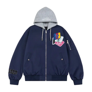 ผ้าฝ้ายออร์แกนิกที่ระบายอากาศได้ดี – ของขวัญส่วนตัวสำหรับผู้ชาย – เสื้อแจ็คเก็ตบอมเบอร์อเนกประสงค์สำหรับฤดูใบไม้ผลิและฤดูร้อน - Product Image 3
