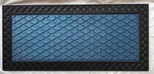Tapis de bienvenue robuste à double rayure, tapis d'entrée intérieur en polyester, taille, couleur et logo personnalisables - Product Image 2