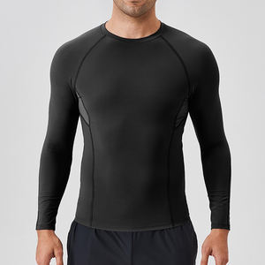 Custom <b>Mens</b> Compression <b>Men's</b> <b>Shirts</b> Gym Workout Training Base Layer Quick Dry Sports Top Breathable Stretch Athletic Running - Product Image 3