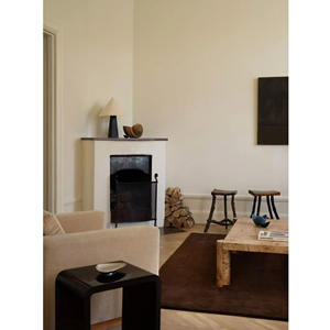 Tapis de luxe 100% laine brun chocolat |   Tapis texturé uni Deep Umber |   Mélange de laine et de soie de qualité supérieure et durable pour la fête des mères - Product Image 6