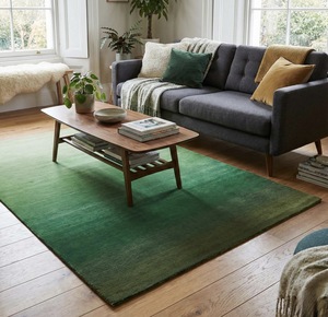 Abstract Green Tufted <b>Rug</b>, Modern Geometric Area <b>Rug</b>, Soft Carpet for Bedroom & Living Room - Product Image 1