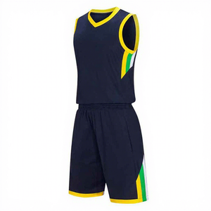 Uniforme de basket-ball unisexe sans manches, col en V, respirant, écologique, antibactérien, anti-humidité, coupe-vent, style personnalisé - Product Image 2