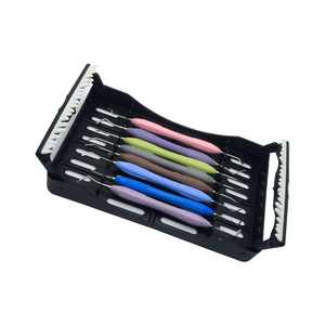Kit d'instruments manuels ARTE pour ponts osseux, pour composites antérieurs/postérieurs et élévation de sinus, 10 pièces en acier inoxydable - Product Image 1