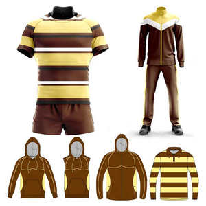 Ensemble de maillots de rugby en tissu 100% polyester à impression numérique, nouvelle arrivée, tenue d'équipe pour l'entraînement, ensemble combiné - Product Image 4