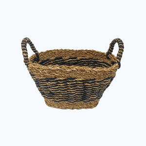 Cestas de mimbre de algas marinas Hogla con asas, ecológicas, 100% naturales, para lavandería, al por mayor - Product Image 3