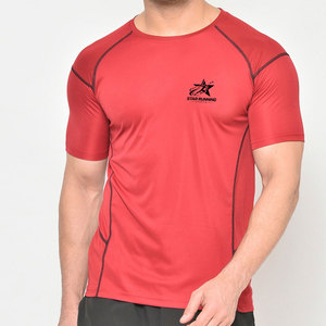 Camisetas de Lona Casuales para Hombre con Logotipo Personalizado al por Mayor, Cuello Redondo, Corte Regular, Color Sólido, Ecológicas, de Secado Rápido - Product Image 1