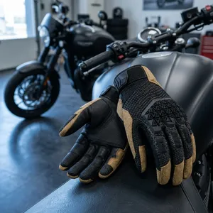 Gants tactiques synthétiques antidérapants unisexes pour la moto, équipement de protection pour l'extérieur toutes saisons - Product Image 6