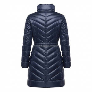 Women's Full Length Puffer <b>Jacket</b> Quilted Winter Belted Coat Lightweight Warm Outdoor Parka OEM Wholesale Factory - Product Image 2