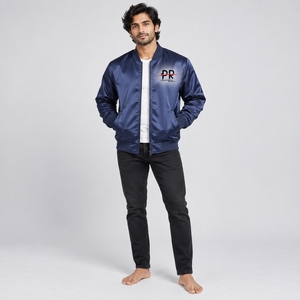 Chaqueta de satén para hombre al por mayor de fábrica con tela de calidad, colores y diseños personalizados, ajuste cómodo, construcción duradera y suave. - Product Image 1