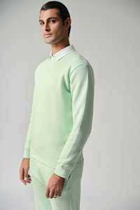 Ensemble de survêtement pour homme de haute qualité en molleton de coton, sweat-shirt à capuche et pantalon de jogging à taille élastique, respirant, écologique, vintage - Product Image 6