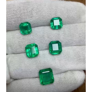 Esmeralda Natural de Zambia de Primera Calidad, Verde Intenso, Piedra Preciosa Suelta para Joyería, Suministro al por Mayor - Product Image 1