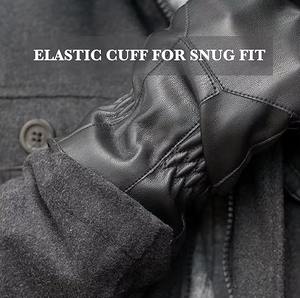 Guantes de seguridad de cuero para conductor de reparto con pantalla táctil, para invernadero, congelador, pista de hielo, rescate, máquina de nieve, trabajo en montaña - Product Image 5