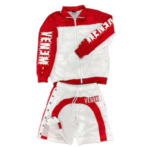 Custom Plus Size Hooded Windbreaker <b>Jacket</b> Set Winter Streetwear Two Piece Water Resistant Tracksuit - Product Image 6