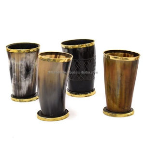 Jarra de Cuerno de Búfalo Pulido Real, Resistente al Agua, Hecha a Mano, para Cerveza, Hidromiel y Regalos de Celebración - Product Image 3