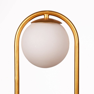 Modern Nordic Gold Globe <b>Table</b> Lamp Creative Glass Ball <b>LED</b> <b>Bedside</b> Light for Luxury Hotel Bedroom Living Room Home Decor - Product Image 2