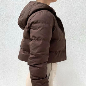<b>Women</b> Winter <b>Waterproof</b> Hooded <b>Puffer</b> <b>Jacket</b> Fur Trim Cotton Filling Zipper Casual Outdoor Apparel-Wholesale Factory Supply - Product Image 5