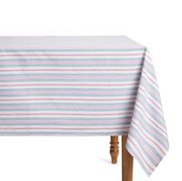 Nappe de table en coton rayée moderne pour salle à manger |   Nappe lavable et réutilisable pour la cuisine, la salle à manger, la décoration de fête à domicile