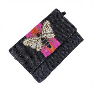 Pochettes de soirée Nouvelle Collection Femme Faites à la main Perles Toile Imperméable Sac à bandoulière Inde Soirée de Noël - Product Image 1