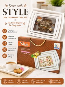 Juego de Regalo de 5 Piezas de Cerámica para Aperitivos, Caja para Servir Té, Embalaje para Pasteles, Galletas y Bizcochos - Product Image 2