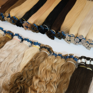 Cheveux vierges vietnamiens pour extensions de tissage et perruques, style lisse, couleur blanc naturel, produit de beauté pour femmes - Product Image 4