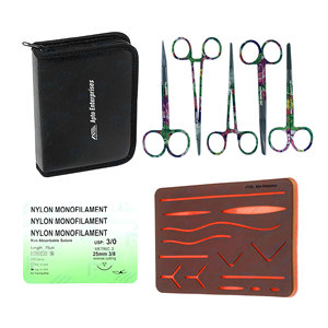 <b>Suture</b> Practice <b>Kit</b> Surgical Medic Instruments Student Training School Practice Hands On Complete Medical Science Education - Product Image 1