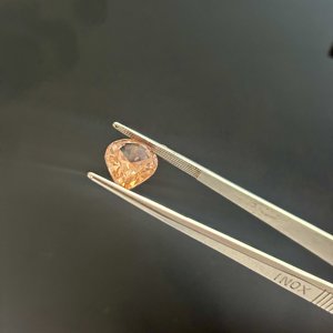 Lab Grown Pinkish peach Morganite Pear shape AAA Quality Loose Gemstone Price all shapes created corundum sapphire - Product Image 3