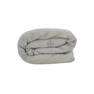 Ensemble de housse de couette en bambou en vrac, couleur gris clair uni, 300TC 60S, fibre naturelle premium, lisse, rafraîchissant, écologique - Product Image 1