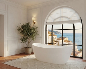 Baignoire autoportante au design élégant, modèle FW-8820-66, baignoire moderne et durable en acrylique pour salle de bain - Product Image 2