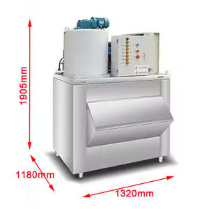 Máquina de Hielo en Escamas de 500 kg, Máquina para Hacer Hielo con Enfriamiento por Aire para la Industria Pesquera - Product Image 2