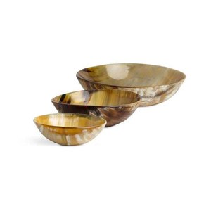 Bol élégant en corne avec base métallique pour servir des apéritifs, desserts et comme centre de table lors de réceptions, durable et compatible lave-vaisselle - Product Image 2