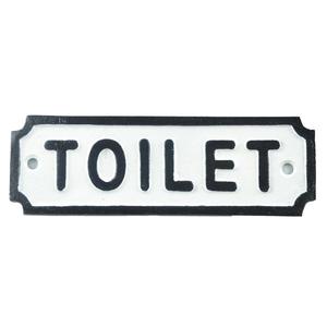 Rectangular Cast Iron Toilet Sign Door And Wall Mount Gneral Signs for Building Use Handmade Cheap Price Custom Plaque Decor - Product Image 1