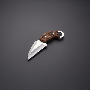 Outil utilitaire à lame fixe fait main sur mesure, acier D2, camping, plein air, bushcraft, EDC, manche en bois de noyer, OEM ODM - Product Image 2