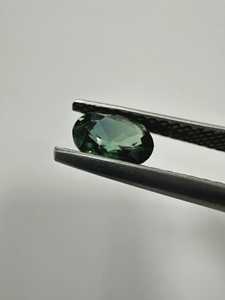 Saphir vert turquoise naturel certifié IGI, taille ovale, pierre précieuse extraite de la terre, qualité supérieure, en vrac pour la fabrication de bijoux, léger - Product Image 5