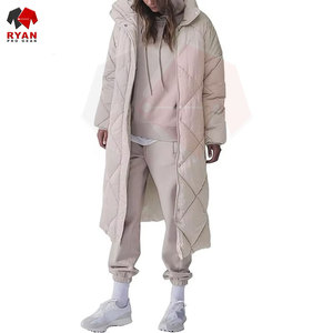 เสื้อแจ็คเก็ตพัฟเฟอร์ตัวยาวสำหรับผู้หญิง เสื้อโค้ทมีฮู้ดบุโพลีเอสเตอร์ เสื้อคลุมกันน้ำสำหรับฤดูหนาว - Product Image 1