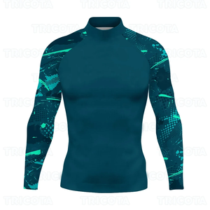 Women's MMA Rash Guard <b>Long</b> Sleeve Nylon Spandex Compression Quick Dry Sportswear - Product Image 5