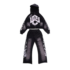 Ensemble de survêtement en molleton de coton pour homme Waseem Impex, personnalisable OEM, très demandé, hiver, tailles XL, tendance, imprimé, techniques variées - Product Image 4