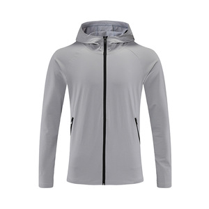 <b>Thin</b> <b>Waterproof</b> Outdoor <b>Jackets</b> Running Hooded Windbreaker Windproof <b>Jacket</b> for Men - Product Image 2
