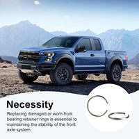 High Strength Steel Circlip Retainer Ring 68146592AA Front Axle Carrier C Clip Snap Ring 2PCS for Dodge Ram