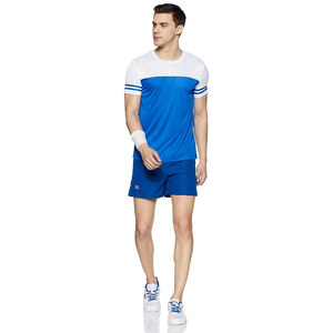 Camiseta Deportiva para Hombre, Estilo Colorblock, Elástica, de Poliéster, para Entrenamiento, Ejercicio, Deportes, Ropa Deportiva Activa, OEM, ODM - Product Image 2