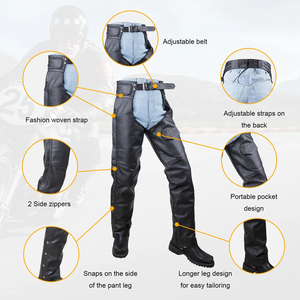 Horse <b>Riding</b> High Quality Cowhide Leather Men Full <b>Chaps</b> / Top Quality Best Price Factory Direct Sale Horse <b>Riding</b> Leather <b>Chaps</b> - Product Image 2