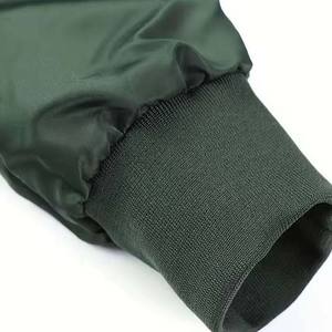 Chaqueta Bomber de Lona 100% Poliéster para Hombre, Casual, con Cuello Alto, Cierre de Cremallera, Impermeable, Transpirable, con Relleno Frontal, para Primavera y Otoño - Product Image 6