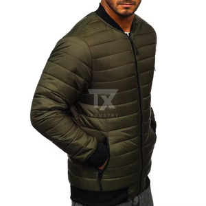 2026 Hot Selling Sporty Plain Casual Men's Unisex Bomber <b>Jacket</b> Custom Logo Canvas <b>Waterproof</b> Oversized - Product Image 2