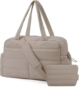 Sac de voyage et de sport matelassé en nylon imperméable 31L, unisexe, avec compartiment pour ordinateur portable, doublure en polyester et dossier ergonomique - Product Image 3