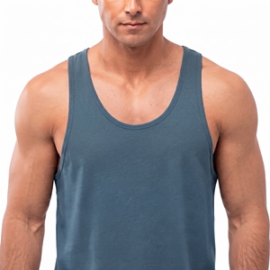 Camisetas sin mangas de algodón para hombre de marca privada, diseño personalizado, camisetas sin mangas, fábrica de ropa al por mayor OEM - Product Image 5