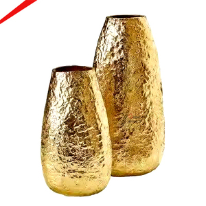 Newest Design Bold <b>Vase</b> Aluminum Flower <b>Vase</b> <b>Gold</b> Finished for Home Hotel Wedding Decoration Floor <b>Vase</b> - Product Image 1