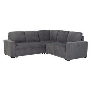 Divano Componibile Melody Grey per Soggiorno, Comodo e Funzionale - Product Image 1