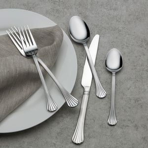 Ensemble de couverts en métal de qualité supérieure avec fourchette, cuillère et couteau pour table à manger moderne et usage en restaurant - Product Image 5