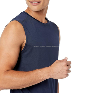 Alta calidad nuevo diseño Tank Top hombres fitness gimnasio transpirable músculo Stringer Running Tank Top con logotipo - Product Image 3